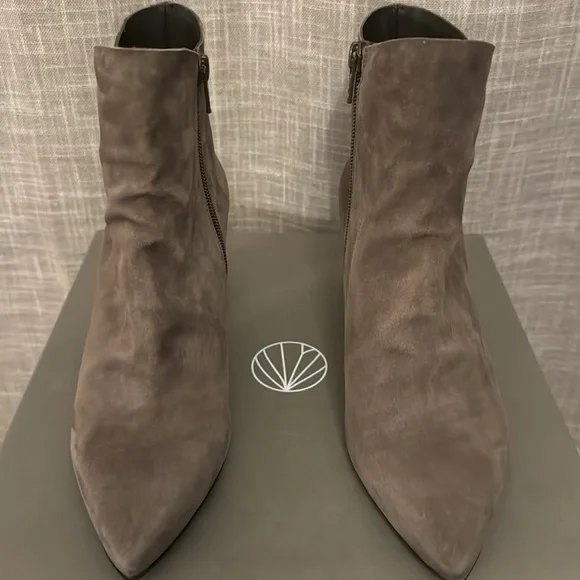 COCLICO Joy Suede Bootie in Shadow Taupe